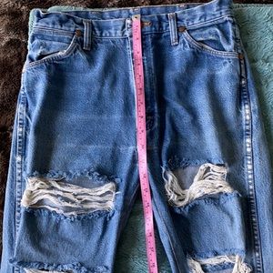 Wrangler high distress jeans